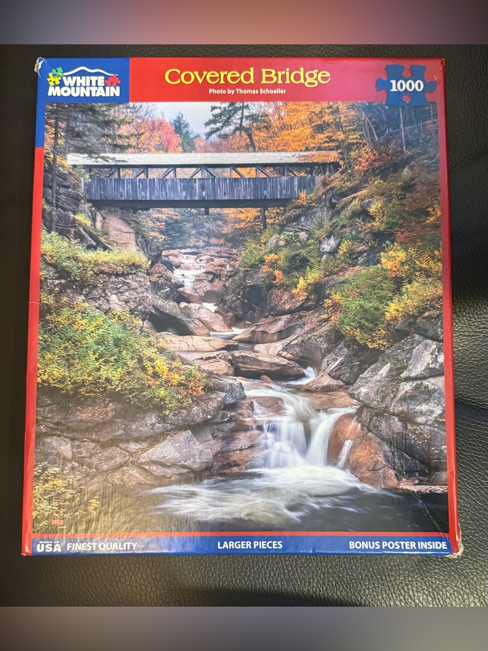 White Mountain Covered Bridge Puzzle - with bonus poster inside